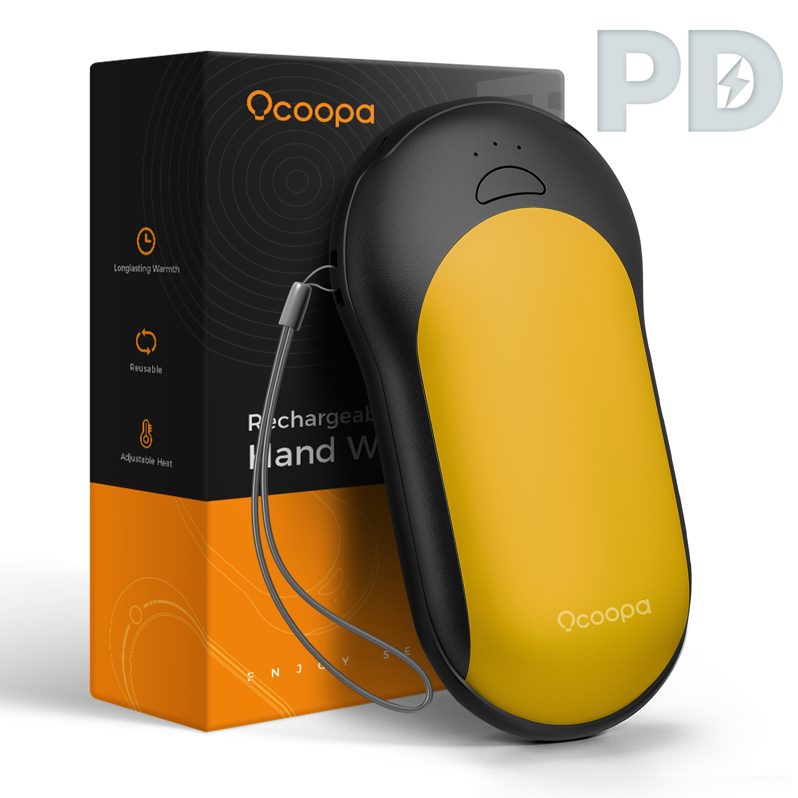 Карманное быстрое зарядное устройство ocooper, перезаряжаемый портативный внешний аккумулятор, перезаряжаемый портативный мини-обогреватель, обогреватель для рук