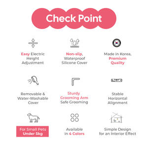 [HEDYS GROOMING] Table de toilettage réglable en hauteur (acier et contreplaqué) pour chiens (4 couleurs) – Fabrication artisanale de qualité supérieure - Product Image 4