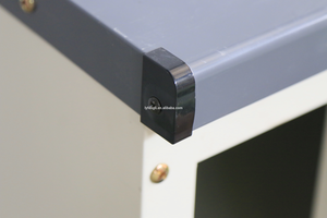 Casier de balcon pliable moderne en acier inoxydable avec emballage plat, armoire de rangement pour jouets d'extérieur, étanche - Product Image 5
