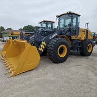 Promotion : Chargeuse sur pneus ZL50GN 5 tonnes avec moteur Shangchai, machine robuste pour projets de construction et miniers, godet de 3m