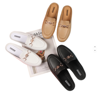 Sandales plates décontractées à plateforme souple pour femmes, style mule, personnalisables, collection été 2024, vente en gros