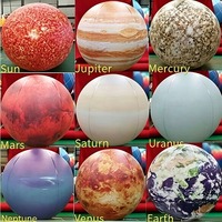 Ballon lunaire LED gonflable géant personnalisé, résistant aux intempéries, durable, pour les événements et les fêtes en plein air