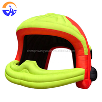Cabine DJ gonflable géante en forme de casque de baseball pour événements musicaux en plein air, publicité gonflable, accessoire de festival