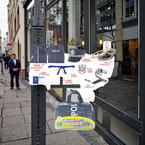 <span class=keywords><strong>Disfraz</strong></span> de policía para niños-Kit de juego de rol de juguete en azul, regalo ideal para niños y niñas - Product Image 3