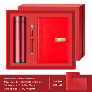 Coffret cadeau fille cahier + stylo métal + fiole sous vide 3 en 1 coffret cadeau combo rose pour fille - Product Image 4