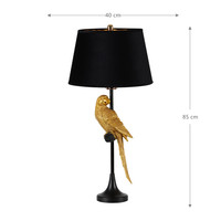Lampe oiseau doré en fer en forme de tambour, 1 pièce, éclairage de table, décoration d'intérieur, nouveau design