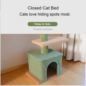Customized Cactus <b>Cat</b> <b>Tree</b> Tower Floor to Ceiling Tall Sisal <b>Scratching</b> Post <b>Cat</b> Climbing Frame for Multi <b>Cat</b> Households - Product Image 2