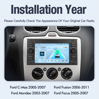 Radio de Coche STWEI con Android Auto para Ford Focus, Kuga MK2, Mondeo, S/C Max, Fiesta, Fusion, Kuga, Galaxy, Transit, BT, CarPlay, DSP, RDS, GPS