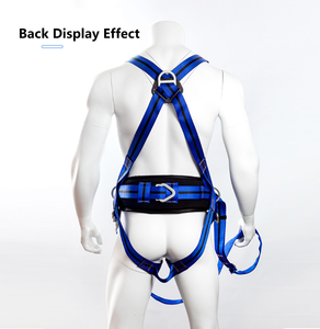 Cinto de Segurança para Escalada Corda de Segurança de Alta Resistência Lanyard de Poliéster com Anel em D de Aço Capacidade de 200kg para Escalada em Rocha - Product Image 2