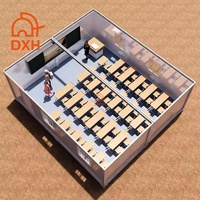 Maison conteneur préfabriquée durable et détachable de 20 pieds ou 40 pieds, entièrement meublée, en kit, pour salle de classe ou école modulaire