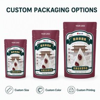 Sachets d'emballage personnalisés imprimés numériquement pour Zongzi, pochettes à fermeture éclair verticales pour riz collant, emballages alimentaires traditionnels