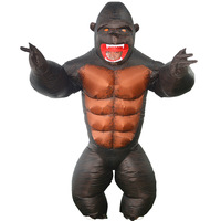 Nouvelles tenues gonflables King Kong pour enfants et adultes, costume de personnage de dessin animé, vêtements de marche, réunion annuelle, drôle
