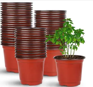 Ensemble Plastique Pots de Pépinières Jardin Fleur Planté de Conteneurs  Planteur