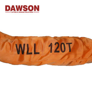 DAWSON EN1492-2 WLL 100Tヘビーデューティオレンジポリエステルリフティングラウンドスリング - Product Image 2