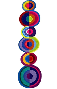 Alfombra de corredor de lana personalizada | Alfombra duradera moderna colorida de pila alta ecológica para espacios de cocina y vida - Product Image 6