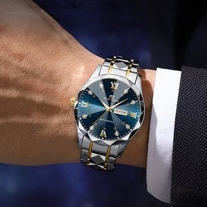 Relojes <span class=keywords><strong>de</strong></span> marca superior para hombre, calendario semanal resistente al agua, correa <span class=keywords><strong>de</strong></span> acero inoxidable, reloj <span class=keywords><strong>de</strong></span> pulsera <span class=keywords><strong>de</strong></span> cuarzo con esfera <span class=keywords><strong>de</strong></span> cristal Angular <span class=keywords><strong>de</strong></span> negocios - Product Image 5