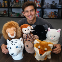 Housse de tête de club de golf personnalisée en peluche, motif guépard ou Corgi, accessoires de golf, housse de tête de club de golf animale