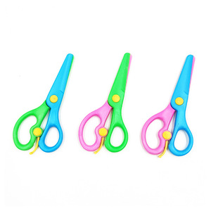 Nahe Student Safety Craft Scissors Colorful Plastic Anti-Pinch For Kids Art Diy Home Use - Product Image 4