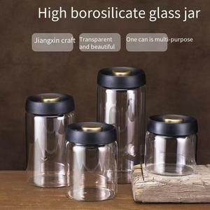 <span class=keywords><strong>Vacare</strong></span> - Recipiente de Vidrio de Borosilicato Reutilizable de 800 ml, Apto para Alimentos, Diseño Moderno, Sellado al Vacío, para Conservar Granos de Café en la Cocina - Product Image 6
