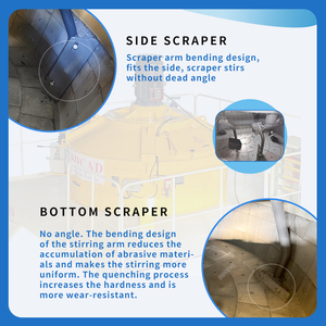 50l-1250l Planetaire Betonmixer Machine Met Lift Voor Prefab Beton Uhpc Vuurvaste Keramische Menging - Product Image 3