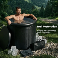Baignoire de récupération par bain de glace portable, bain de glace à eau froide, thérapie par l'eau froide, baignoire de glace pour athlètes et adultes