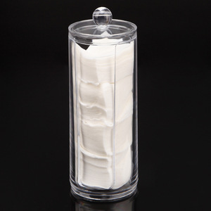 Wanmei Transparent Plastic Cotton Pad Storage <b>Box</b> U-Shaped Opening Cosmetic Organizer Makeup <b>Remover</b> Pads Container - Product Image 3
