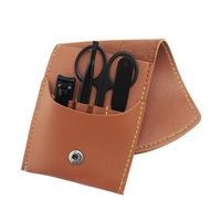 Ensemble de manucure 4/16/18 personnalisé de haute qualité kit de manucure et de pédicure professionnels en acier inoxydable avec sac en cuir