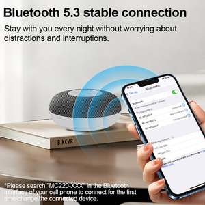 MC-220 bé tiếng ồn trắng máy ABS vật liệu với ánh sáng LED BT loa và ánh sáng ban đêm âm thanh <span class=keywords><strong>Jammer</strong></span> & tiếng ồn trắng máy phát điện - Product Image 3