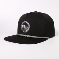 Casquette Snapback Sportive Personnalisée OEM en Polyester Imperméable à 5 Panneaux, Découpée au Laser, Perforée, à Visière Plate, avec Logo Brodé 3D pour l'Extérieur