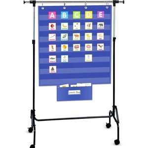 Cuadro de bolsillo de 28x28 cm para colgar en la pared, con bolsa de almacenamiento con cremallera, para uso en el aula, de 3 a 6 años, papel laminado duradero - Product Image 6