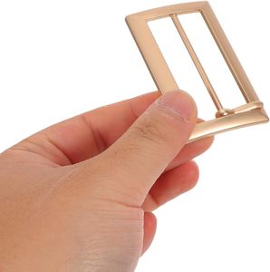 Boucles de ceinture en alliage de zinc, rectangulaires, réglables, pour la confection de vêtements, manteaux et bretelles, pièces de rechange - Product Image 4