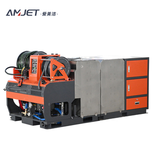 ماكينة تنظيف Amjet لإلغاء حجب الأنابيب 180bar 17gpm مع خزان مياه لتر وصندوق أدوات - Product Image 5