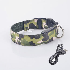 Collar para perro recargable por USB, luminoso, brillante, nailon, electrónico, reflectante, LED, seguridad nocturna - Product Image 6