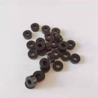 Kuliwei Custom Black Solid Rubber Spacer Washer, Cylindrical Rubber Bushing Shock Absorbing Rubber Gasket untuk Peralatan.