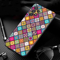 Coque en Silicone motif fleurs d'art Mandala pour Samsung Galaxy S20/S21/S22 Ultra Plus, couverture d'impression UV peinte Note 20 A53 A32 A03 Core