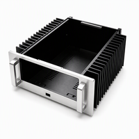 Boîtier d'amplificateur en alliage d'aluminium de classe A, ODM OEM, pour montage DIY, boîtier audio Hi-Fi, ailettes de refroidissement, protection IP54, boîte anti-explosion