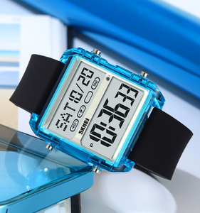 Skmei 2246 <strong>LED</strong> Electronic Wristwatch Digital Movement Men Square Dial Wrist 12/24 Hour <strong>Clock</strong> Men's Countdown Silicone Watches - Product Image 2