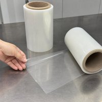 Film plastique laminé PA+PE HC 100 microns, qualité alimentaire, résistant aux perforations et aux basses températures, largeur 16 cm, pour emballage flexible