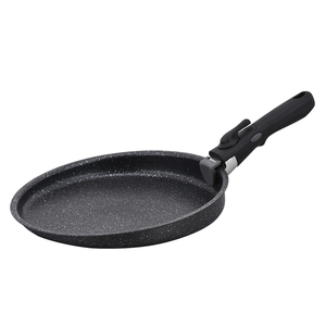 Poêle à crêpes domestique de 26cm <span class=keywords><strong>avec</strong></span> poignée <span class=keywords><strong>amovible</strong></span> Poêle à frire revêtement antiadhésif tache noire - Product Image 1