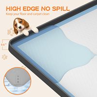 Pipi Pad Holder Silicone Chien Chiot Pad Plateau pour DogTraining Pads Haut Bord Tapis Chien Pot Plateau pour La Protection Du Sol À La Maison