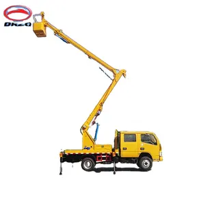 China supplier Vietnam brand 4x2 150hp Horsepower 14m 12M crane lifting aerial working platform truck