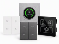 Panneau d'interrupteurs mural intelligent BLE WIFI Zigbee Tuya pour hôtel, commande vocale, éclairage, rideaux, CVC, scénarios, en aluminium, pour projets d'hôtels de luxe