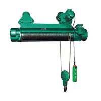Polipasto Eléctrico de Cable H Beam, 1000 kg, Doble Guaya, 5 Toneladas, Elevador Monorraíl con 2 Ganchos