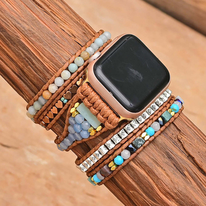<span class=keywords><strong>Correa</strong></span> de reloj de 5 capas con cuentas de <span class=keywords><strong>piedra</strong></span> natural, estilo bohemio, tejida, para <span class=keywords><strong>Apple</strong></span> <span class=keywords><strong>Watch</strong></span> - Product Image 5
