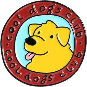 ग्रीस उपहार अनुकूलन कुत्ते क्लब एनमेल पिन - Product Image 1