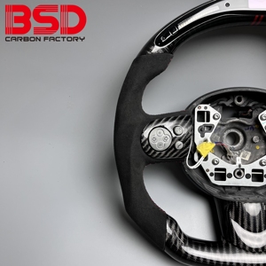 <span class=keywords><strong>Volant</strong></span> BSD en fibre de carbone pour <span class=keywords><strong>Mini</strong></span> Clubman Countryman <span class=keywords><strong>JCW</strong></span> <span class=keywords><strong>Cooper</strong></span> S F55 Custom Real 6K Carbon Fiber LED - Product Image 5
