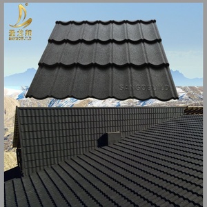 แผ่นโลหะเค<span class=keywords><strong>ล</strong></span>ือบหินสีวัสดุมุงหลังคาอินเดียรับประกัน50ปี - Product Image 2