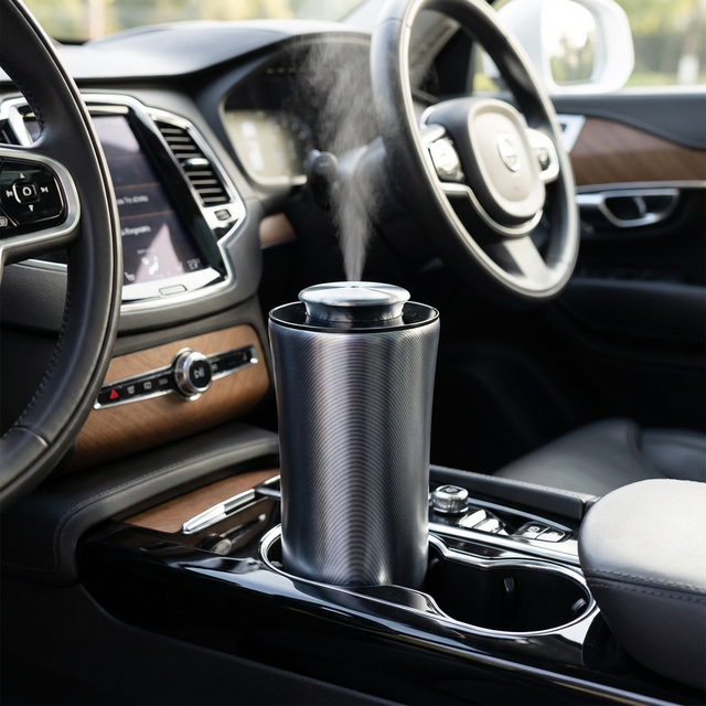 Custom Logo S50pro Aluminum Car Scent Diffuser Waterless Essential Oil Diffuser Portable 10ml Aroma Nebulizer for Car and Home