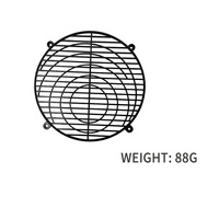 Coque de ventilateur noire en plastique Longhey Couverture de gril de Protection de refroidissement de radiateur en plastique d'injection de ventilateur personnalisé en PVC pour échangeurs de chaleur