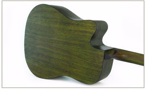 Instrument à cordes prix de gros contreplaqué <span class=keywords><strong>Kaysen</strong></span> marque OEM 6 cordes en acier guitare électrique acoustique en coupe - Product Image 2